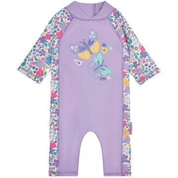 英國 JoJo Maman BeBe 嬰幼兒/兒童連身式防曬泳裝_蝴蝶蘭_JJL1999