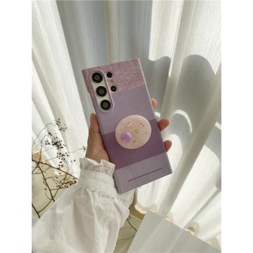 香芋紫適用于三星S22Ultra磨砂菲林硬殼S23+小眾S25Ultra半包s21+手機殼S21/s23情侶款簡約ins保護套S24Ultra