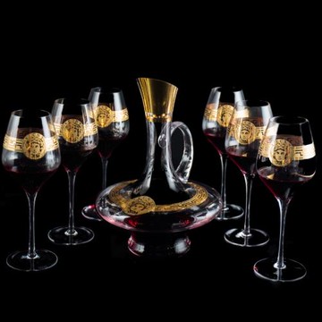 捷克水晶玻璃紅酒醒酒器水晶玻璃紅酒杯高腳杯葡萄酒杯