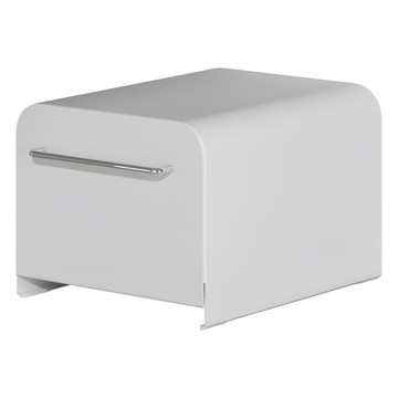 Habity 鋼製滑動收納盒  1個  白色