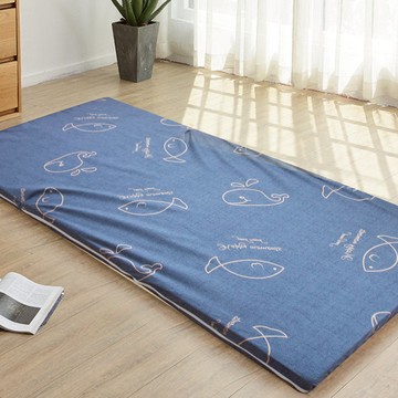 絲棉柔亞藤蓆抗菌加厚8cm三折床墊 / 雙人標準5X6尺