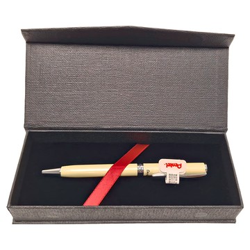 Pentel 飛龍文具 原子筆 附高級筆盒 B811W-AT  金屬白軸  1支