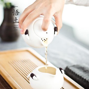 功夫茶具套裝定窯茶器茶道茶壺茶杯公道杯整套白瓷杯子 悟土