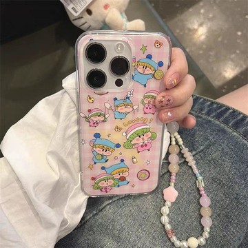 ⭐️新品免運⭐️魔法咪路咪路 手機殼 甜美粉格魔法咪路手機保護套 適用蘋果16/15promax手機殼 手機保護殼