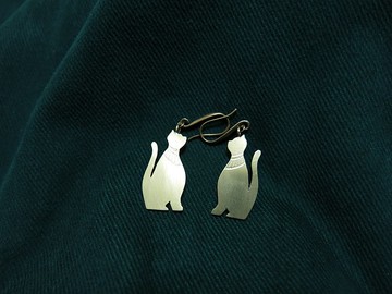 埃及系列 貓咪耳環