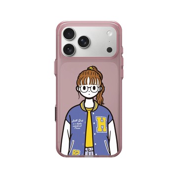 iPhone 17 Pro Max Clear (相機按鈕) 晶醺玫 - Contemporary Tokyo - 棒球外套