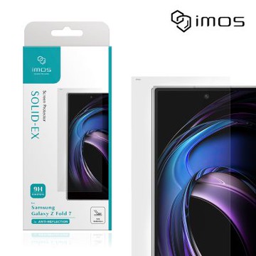 imos Samsung Galaxy Z Fold7 2.5D 透明AR低反光螢幕玻璃保護貼(外螢幕貼)