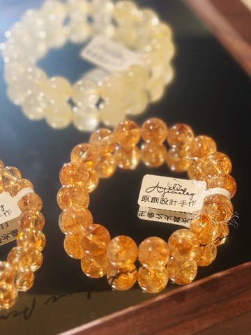 彌雅手作丨聚寶儀丨天然金錢豐盛生命之火黃水晶手串原創設計