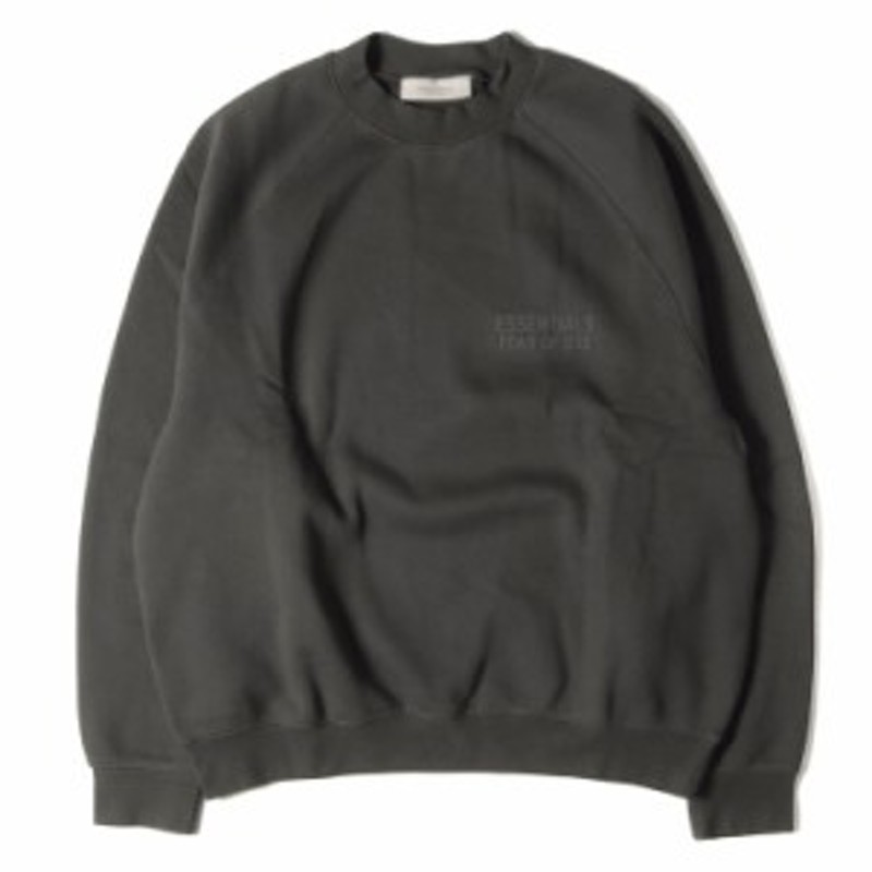 FEAR OF GOD フィアオブゴッド スウェット サイズ:L FOG ESSENTIALS エッセンシャルズ オーバーサイズ クルーネック スウェットシャツ Crewneck ヘザーグレー トップス トレーナー【メンズ】