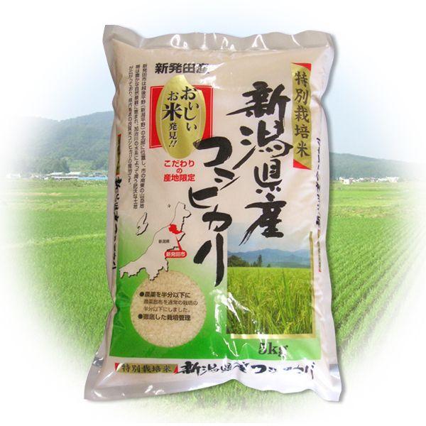 ふるさと名物商品 令和4年産 2022年度産 米 贈答に好評！ 特別栽培米 新潟県産コシヒカリ 5kg 代引不可 同梱不可