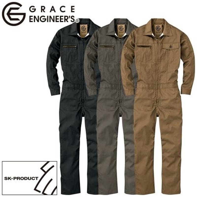 SALE／75%OFF】 GE-517長袖つなぎ 通年用 作業服 仕事着 メンズ GRACE ENGINEERS notimundo.com.ec