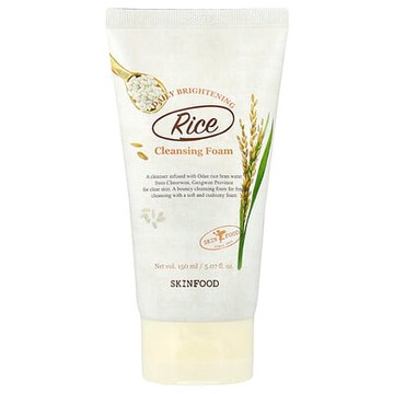 Skinfood, 大米日常提亮潔面泡沫，5.07 液量盎司（150 毫升）