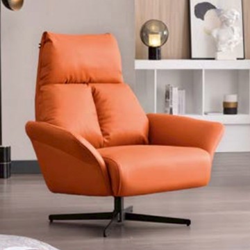 【obis】Benita旋轉休閒椅(單人沙發)橙色