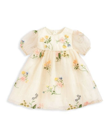 春芽呢喃-短袖洋裝12-18m