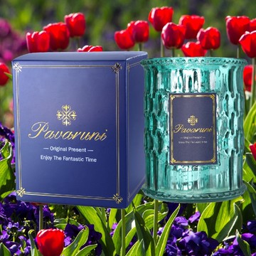 【美國Pavaruni】天然植物大豆香氛蠟燭禮盒 花花世界