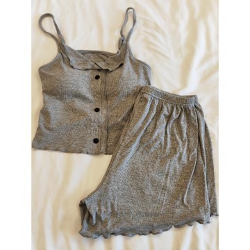 睡衣女夏季莫代爾吊帶純棉法式慵懶風春秋性感帶胸墊家居服兩件套