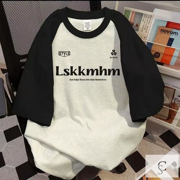 【XL-8XL大尺碼】👩大尺碼女裝 短袖T恤 夏季短袖 寬鬆顯瘦正肩胖mm寬鬆大碼300斤插肩短袖T恤女2026夏裝撞