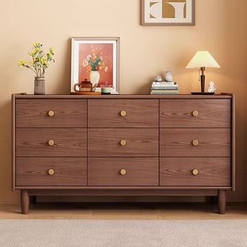 公司貨 免運 怡福寶實木九斗櫃臥室置物櫃房間簡約客廳抽屜儲物櫃床尾櫃五斗櫃 快速發貨