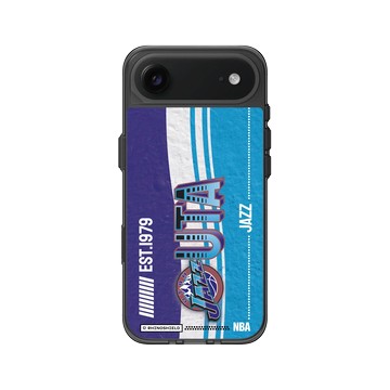 iPhone Air Clear (相機按鈕) 酷墨灰 - NBA - 復古球員卡-猶他爵士 Utah Jazz - Vintage Card