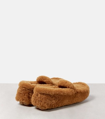 Prada Shearling driving loafers