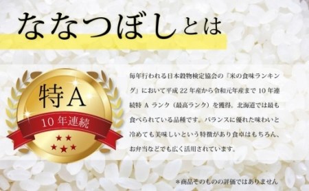 令和5年産北海道産ななつぼし 五つ星お米マイスター監修