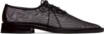 Victoria Beckham 黑色 Mesh Lace Up 德比鞋