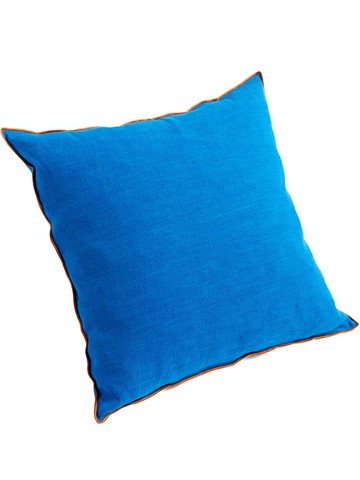 HAY - Outline two-tone cushion - unisex - Linen/Flax/Cotton/Feather Down - One Size - Blue