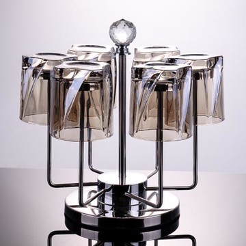 高顏值水晶玻璃威士忌杯個性創意洋酒杯KTV酒店酒吧喝水啤酒杯子