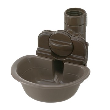 Richell 利其爾 寵物用固定式飲水盤  深咖色  1個