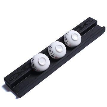 輕奢烏金石茶杯架瀝水架茶具功夫套裝托架茶盤擺設臺茶道配件茶器