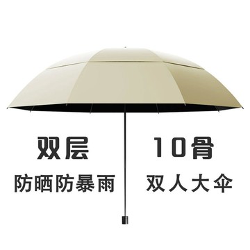 雨傘男女大號雙人摺疊抗風防曬太陽傘晴雨兩用防紫外線-台灣出貨**