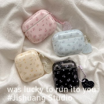 ins韓風小清新碎花 適用AirPods Pro 2代保護殼 AirPods 4代保護套 1/2/3代蘋果無線藍牙耳機殼