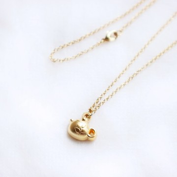 【卡片項鍊Card Necklace】台灣文化 立體款-茶壺