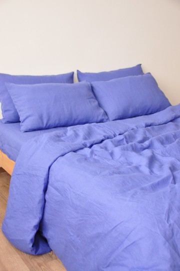 紫羅蘭色麻羽絨被套 / 柔軟麻/ 被套 / 被套