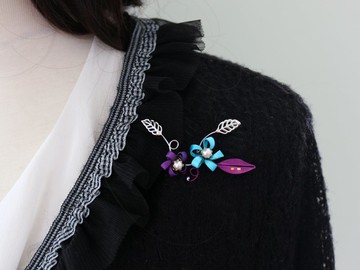 【Mrs.U 絲藏蜜語】春梅－纏花別針/只