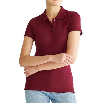 Aeropostale 2025女時尚典雅棗紅色短袖POLO(預購)