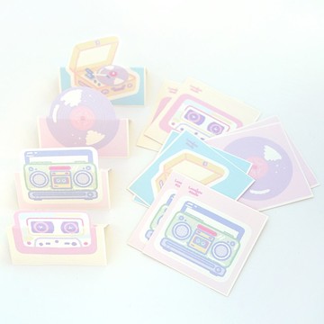 Y2K 音樂元素memo貼紙組（12 張入）