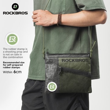 ROCKBROS 自行車包可回收防水折疊自行車包斜挎耐磨耐用通勤運動戶外