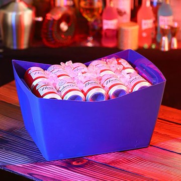ktv酒吧啤酒桶冰桶香檳紅酒洋酒冰粒桶塑料長方形包廂啤酒筐24支