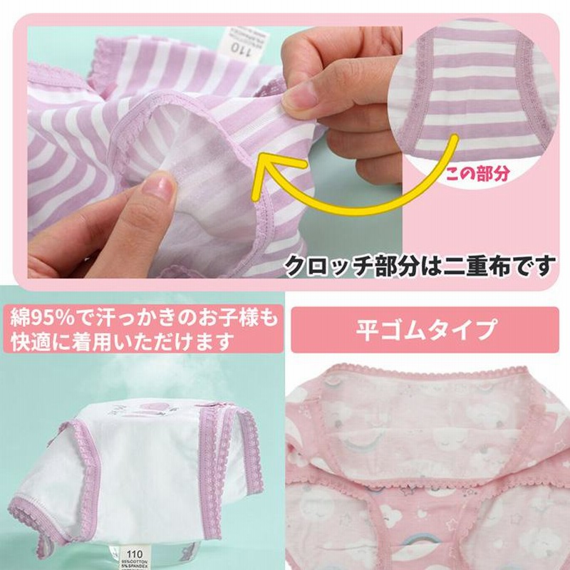 女児ショーツ　クロッチ 