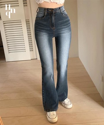韓國空運 - ] 155cm Noi Flared long pants -2 colors [Add length 牛仔褲