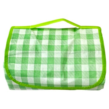 便攜輕薄型防水野餐墊 多層加厚 防潮拒水  150 × 180cm  綠色格紋