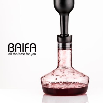 家用個性瀑布式呼吸式小號歐式創意帶蓋無鉛紅酒大容量快速醒酒器