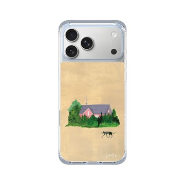 iPhone 17 Pro Max ClearX (MagSafe 兼容) 冰透藍 - Soupy Tang 湯舒皮 - Pink House