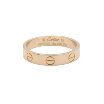 Cartier 卡地亞 Mini  Love 戒指 52 18K黃金 B4085000 【二手名牌BRAND OFF】