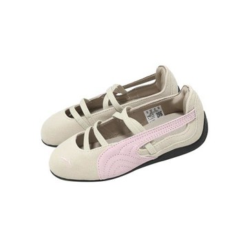 Puma 休閒鞋 Speedcat Ballet PS 中童 小朋友 米 麂皮 芭蕾鞋 406884-06