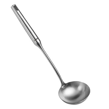 台灣公司貨/可開票 304不銹鋼圓柄湯勺一體成型中空防燙烹飪勺廚房用具勺