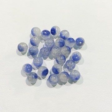 【肯爸水晶嚴選】高品質藍線石7mm/散珠/全孔/隔珠/配珠DIY/單顆/單珠/天然/正能量/文創飾品