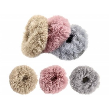 純色毛絨彈性髮圈(1入) 款式可選【小三美日】DS012254