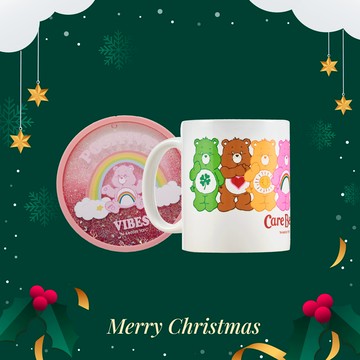 [快速出貨]【CACO Cafe】Care Bears 聖誕杯套組